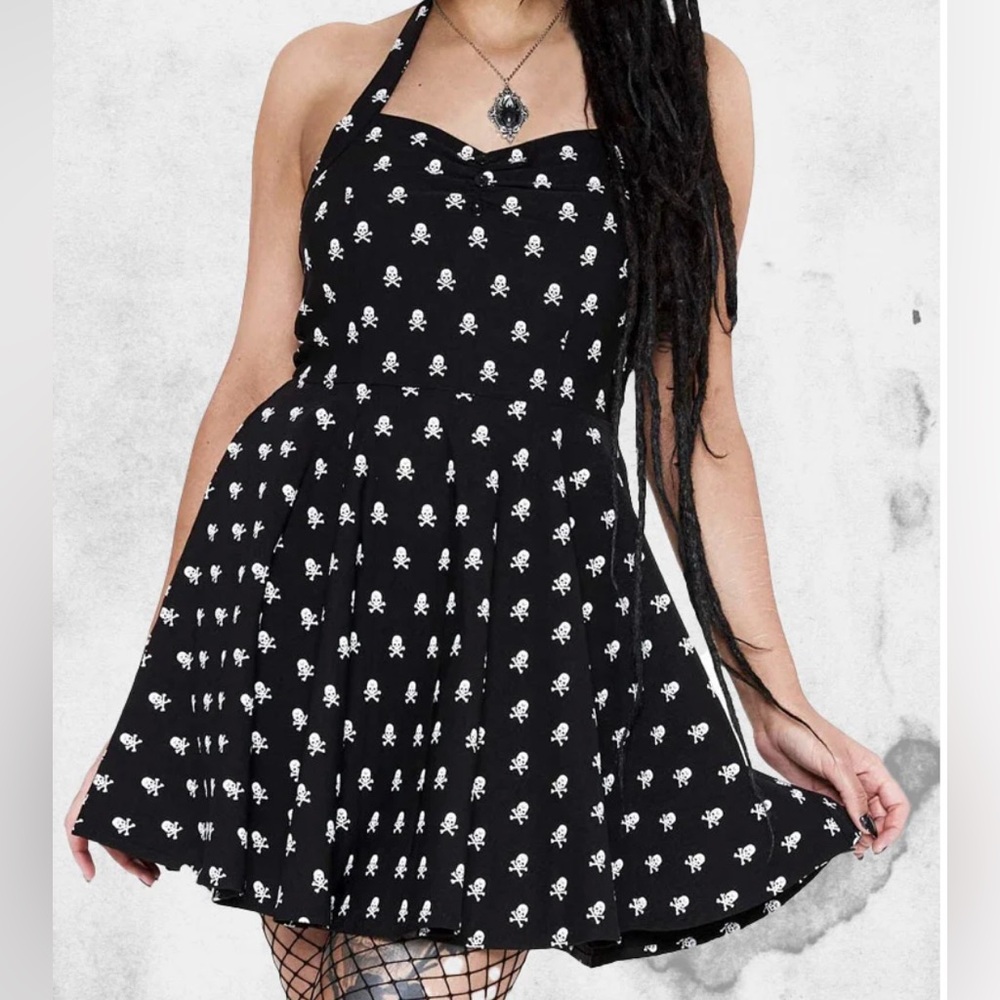 Skull print sundress killstar